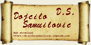 Dojčilo Samuilović vizit kartica